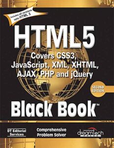 HTML5 Black Book cover – one of the most detailed HTML and CSS books for experienced developers in 2025.