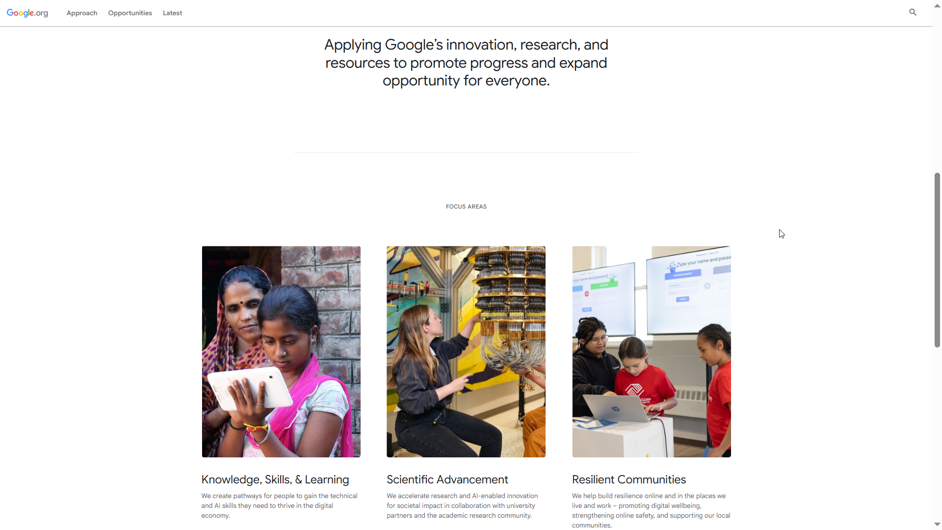About Us page