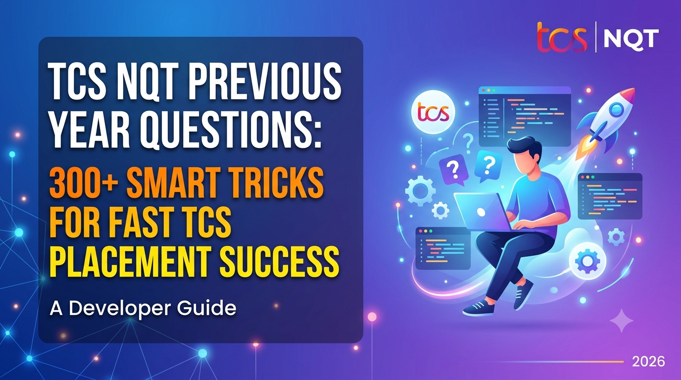 TCS NQT Previous Year Questions 300+ Smart Tricks for Fast TCS Placement Success