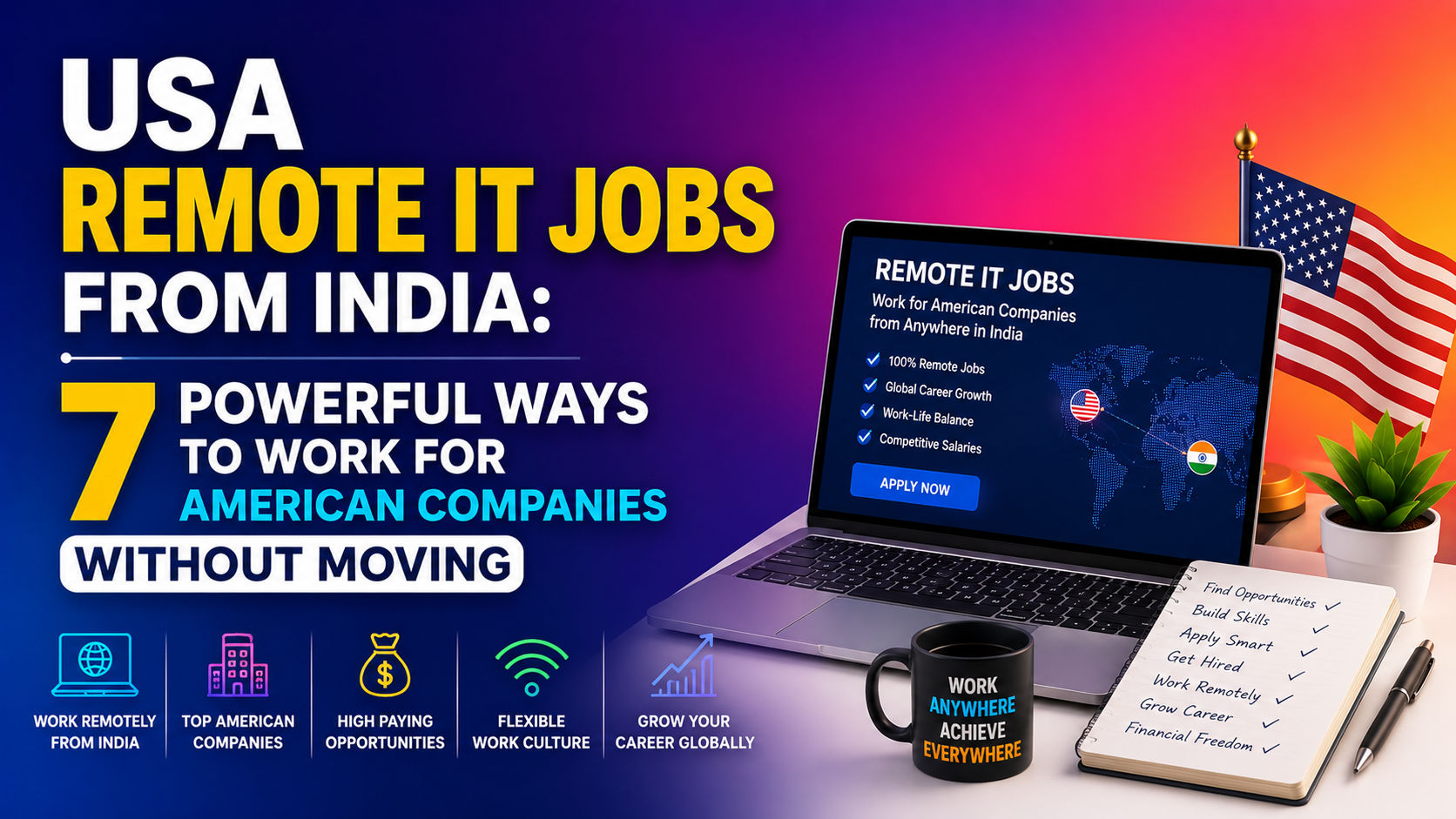 USA Remote IT Jobs from India 7 Powerful Ways to Work for American Companies Without Moving