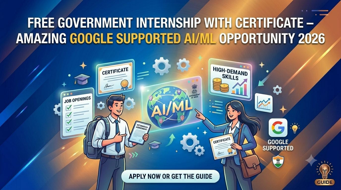 Free Government Internship with Certificate – Amazing Google Supported AIML Opportunity 2026