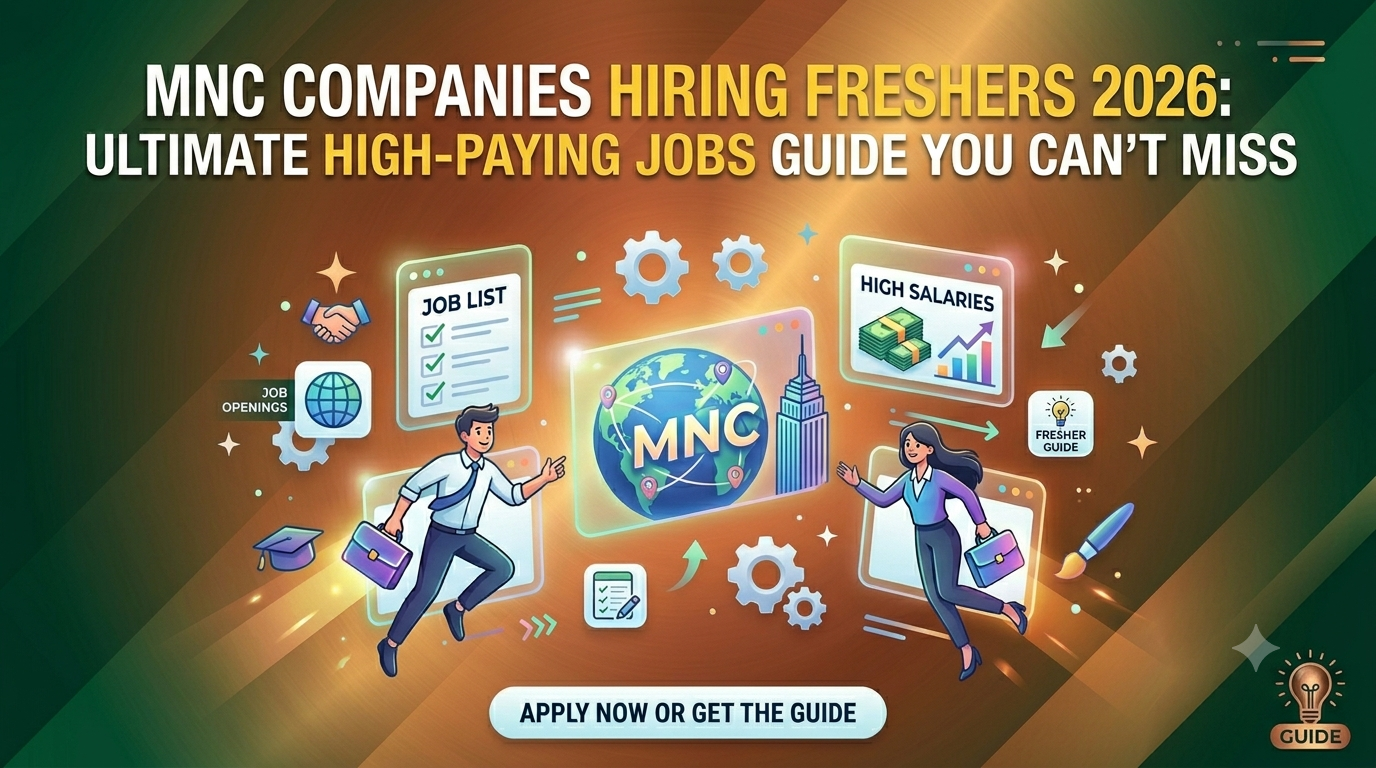 MNC Companies Hiring Freshers 2026 Ultimate High-Paying Jobs Guide You Can’t Miss