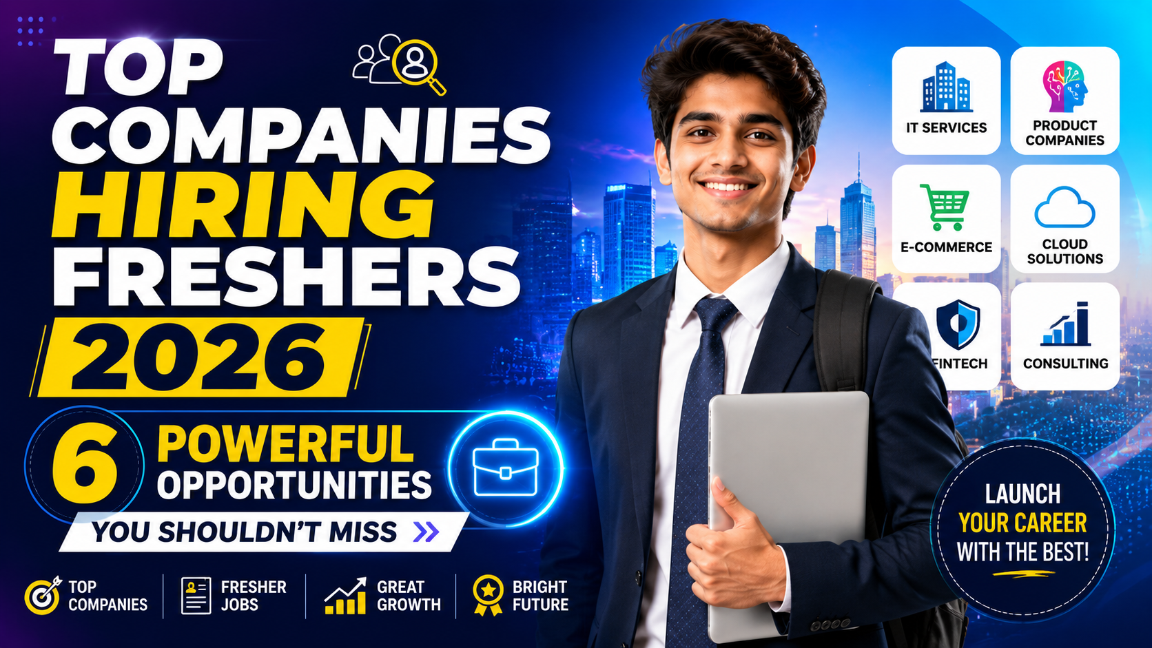 Top Companies Hiring Freshers 2026 – 6 Powerful Opportunities You Shouldn’t Miss