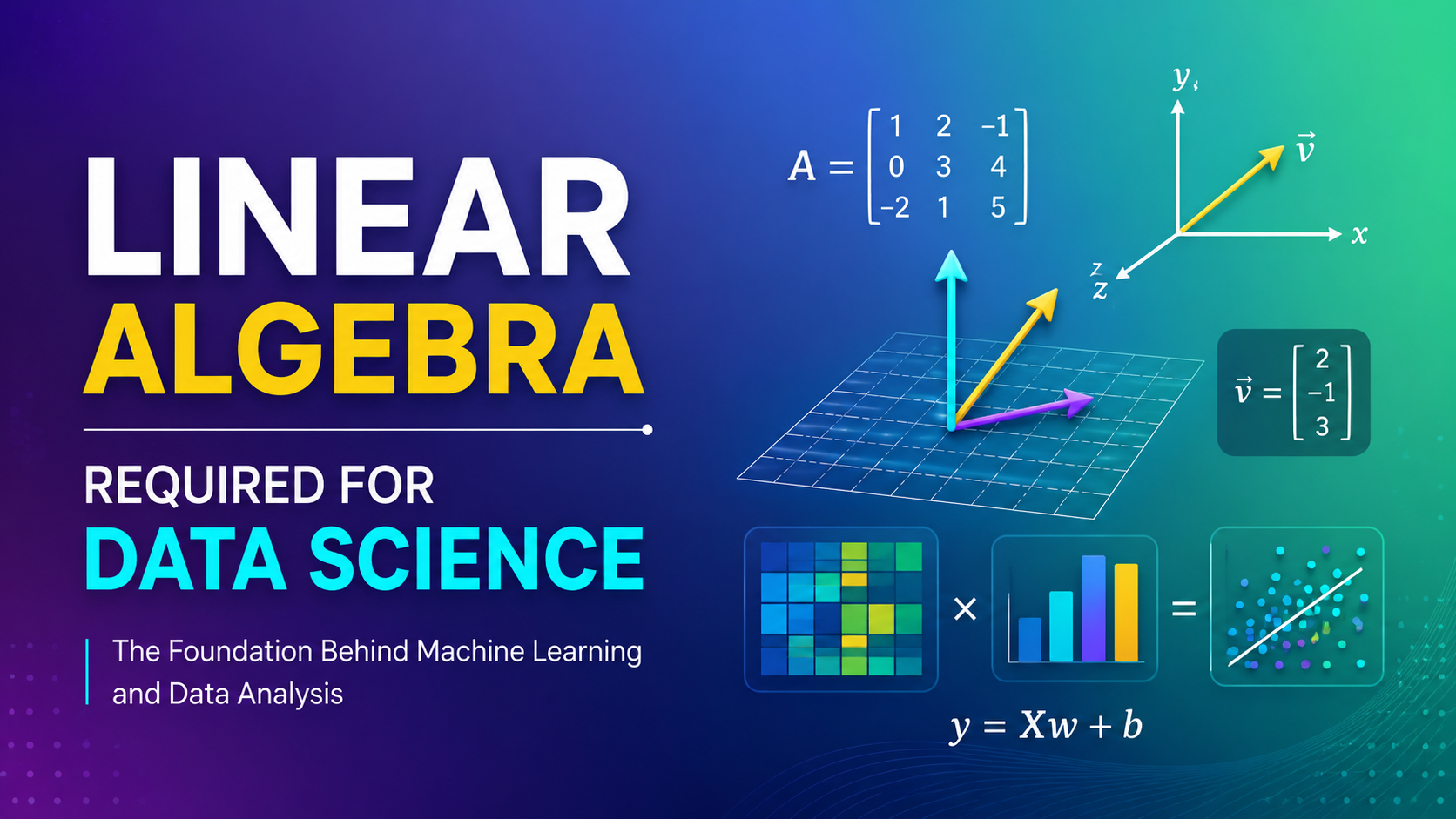 Linear Algebra Required for Data Science